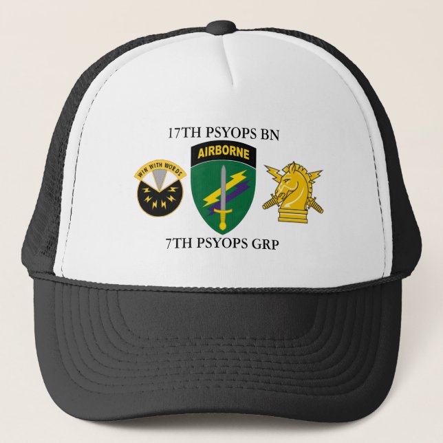 17TH PSYOPS BATTALION 7TH PSYOPS GROUP TRUCKER HAT (Front)
