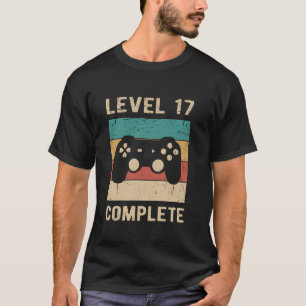 17th Wedding Anniversary for Husband Wife Level 17 T-Shirt