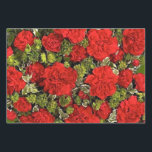 17th Wedding Anniversary, Red Carnations Wrapping Paper Sheet<br><div class="desc">There is no specific gift for the seventeenth wedding anniversary,  but flowers and red carnations are a popular choice,  so I have designed this gift wrap with this in mind,  featuring a beautiful red carnations.  Perfect as to use with matching gift tag and stationery.</div>