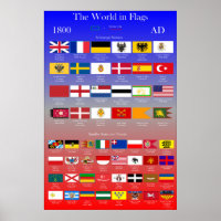 1800 AD Flags of the World