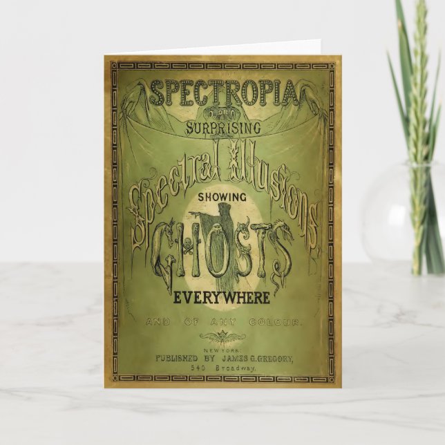 1800s Spectropia - A Study of Ghosts Card (Front)