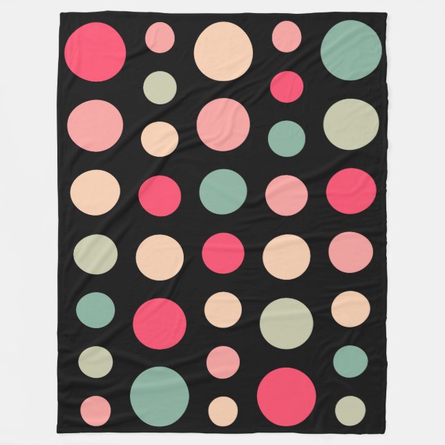 180115 - Colours 01 - on Black Fleece Blanket (Front)