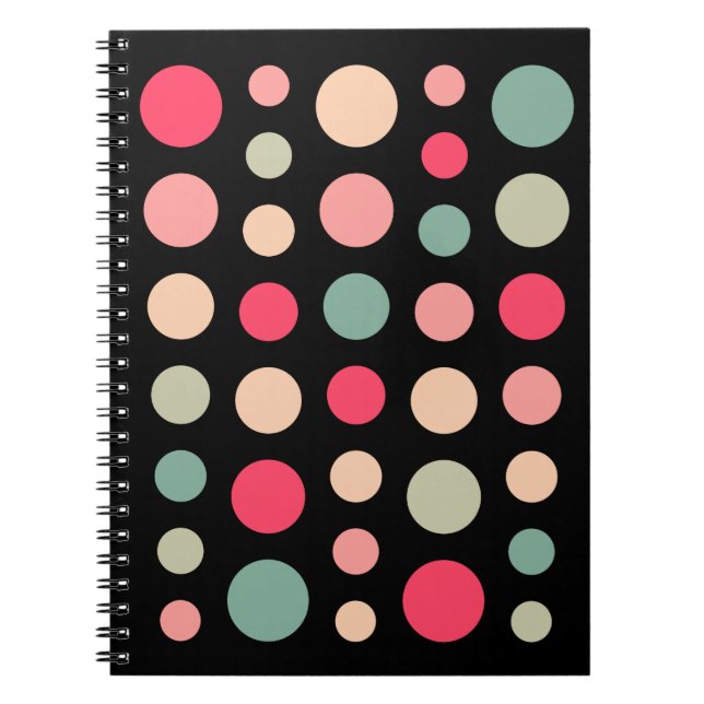 180115 - Colours 01 - on Black Spiral Notebook (Front)