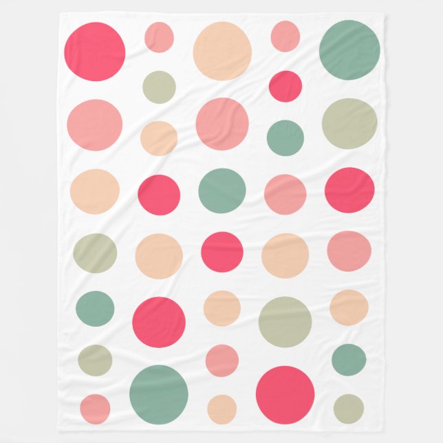 180115 - Colours 01 - on White Fleece Blanket (Front)