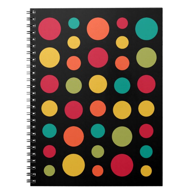 180115 - Colours 02 - on Black Spiral Notebook (Front)