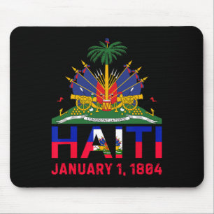 1804 Haiti Island Cute Haiti Date Of Independence  Mouse Pad