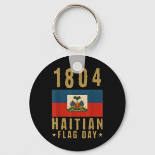 1804 Haitian Flag Day Haiti Pride Haitian Woman  Key Ring