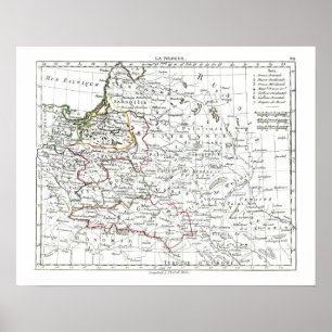1806 Map - La Pologne Poster