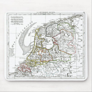 1806 Map - La Republique Batave Mouse Pad