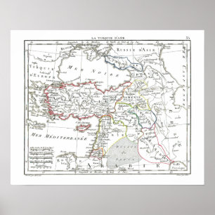 1806 Map - La Turquie d'Asie Poster
