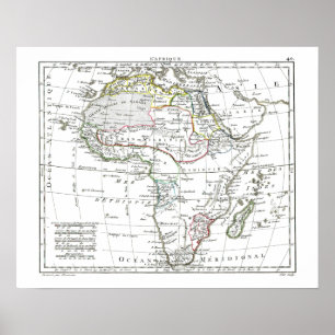 1806 Map - L'Afrique Poster