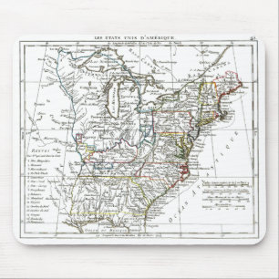 1806 Map - Les Etats Unis d'Amrique Mouse Pad