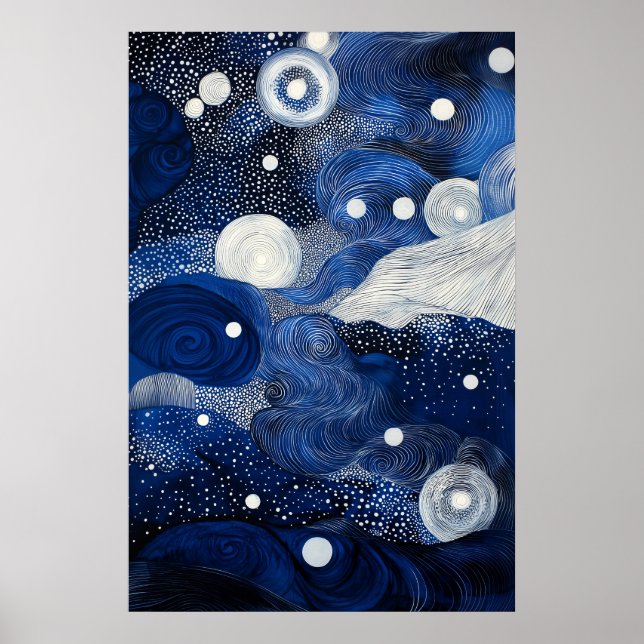 1807 Cosmic Surrealist Dreamscape Poster (Front)