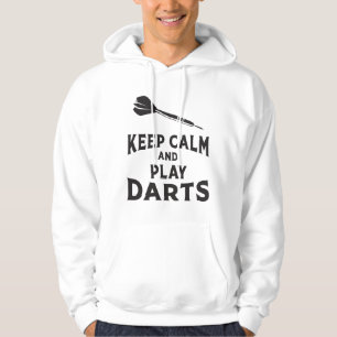 180 Darts Dart Dartboard Keep Calm Game Funny Gift Hoodie