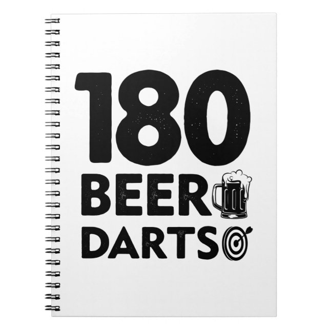 180 Days Beer And Darts Notebook (Front)