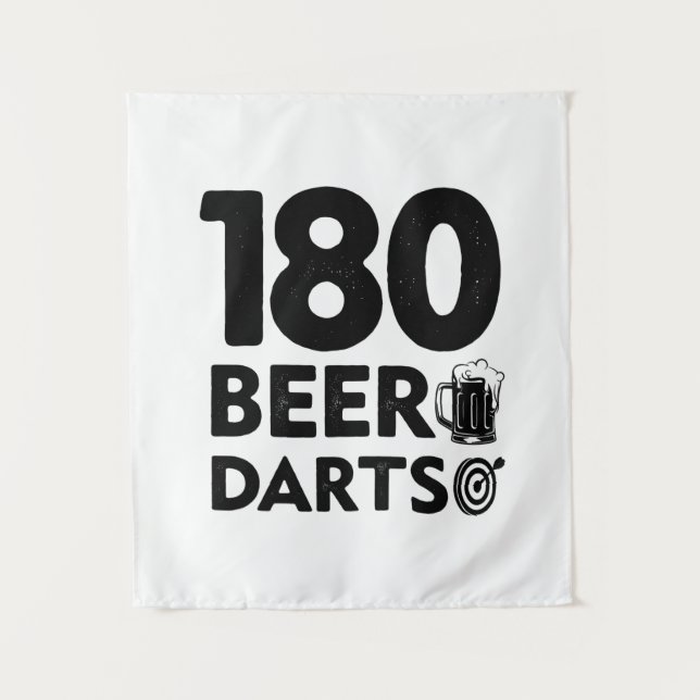 180 Days Beer And Darts Tapestry (Front)