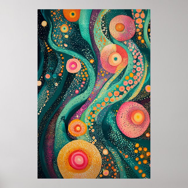 1811 Cosmic Surrealist Dreamscape Poster (Front)