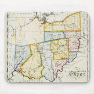 1812 Ohio Map Mousepad