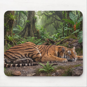 1820's Image Of Royal Tiger Converted From Sketch Mouse Pad