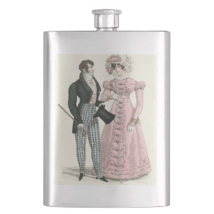 1823 Antique Wedding Man Woman Fashion Hip Flask