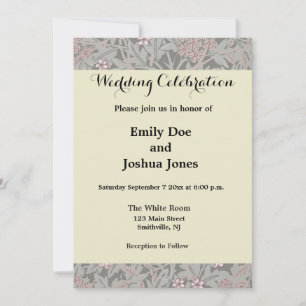 1823 Antique Wedding Man Woman Fashion Invitation