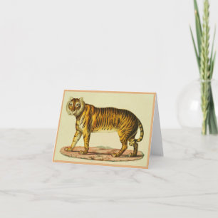 1824 tiger print note card