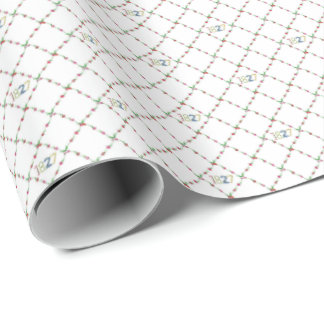 1827 Tulip Lattice Wrapping Paper