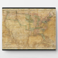 1839 David H. Burr Wall Map of the United States