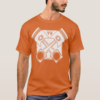 18436572 V8 Distressed White T-Shirt