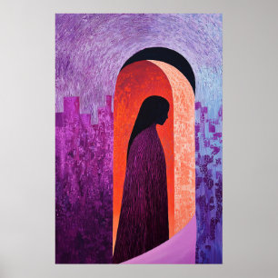 1844 Heroic Figure in Archway Poster