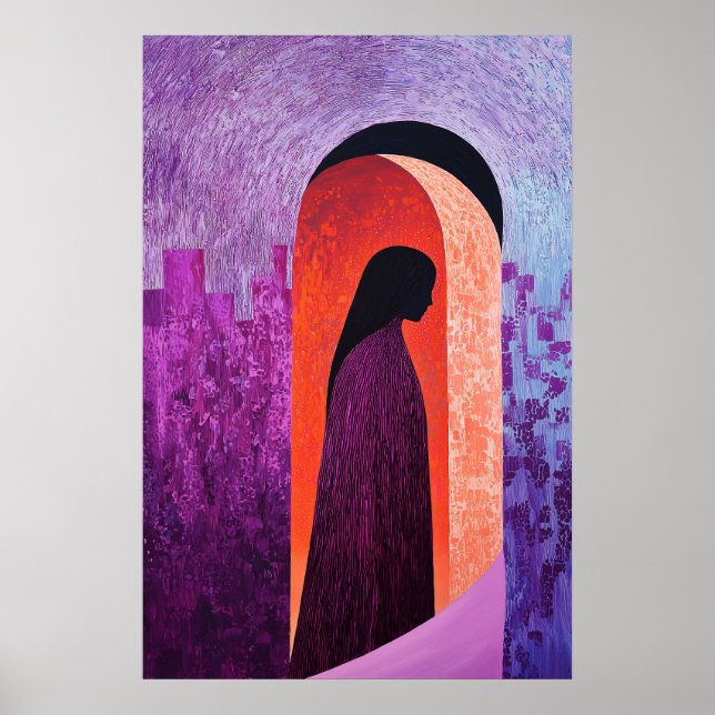 1844 Heroic Figure in Archway Poster (Front)