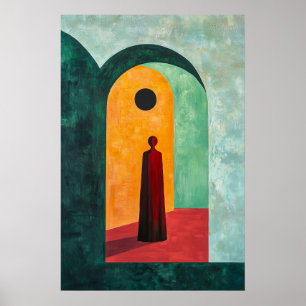 1847 Heroic Figure in Archway Poster