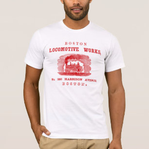 1852 Boston Locomotive Works, red T-Shirt