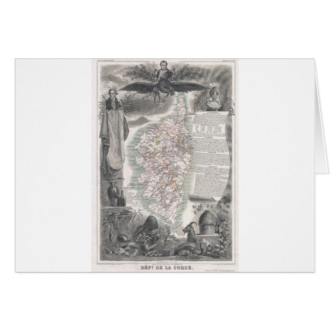 1852 Map of  Corsica (Front Horizontal)