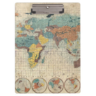 1853 Japanese world map by Suido Nakajima Clipboard