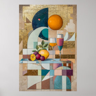 1855 Dreamlike Flow Poster