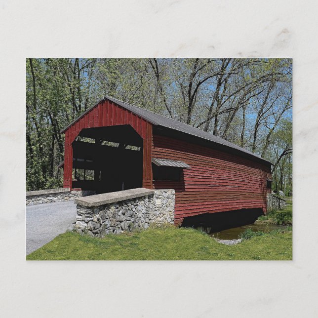 1856 Covered Bridge Postcard (Front)