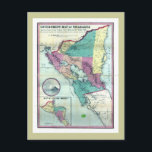 1856 Government Map of Nicaragua by A.H. Jocelyn Postcard<br><div class="desc">Government Map of Nicaragua: From the Latest Surveys Ordered by President Patricio Rivas and Genl. William Walker ; Executed Under the Supervision of the Señor Fermín Ferrer, Governor of the Western Department, 1856. High Resolution image suitable for large or small copies. This is a reproduction and may have been digitally...</div>
