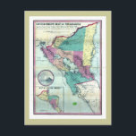 1856 Government Map of Nicaragua by A.H. Jocelyn Postcard<br><div class="desc">Government Map of Nicaragua: From the Latest Surveys Ordered by President Patricio Rivas and Genl. William Walker ; Executed Under the Supervision of the Señor Fermín Ferrer, Governor of the Western Department, 1856. High Resolution image suitable for large or small copies. This is a reproduction and may have been digitally...</div>
