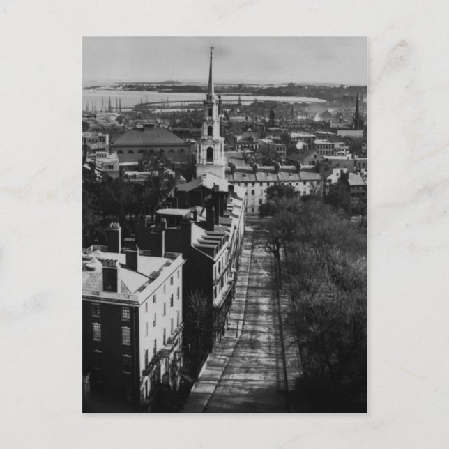 1859:  A view of Boston from the State House Postcard (Front)