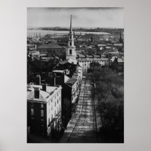 1859: A view of Boston from the State House Poster