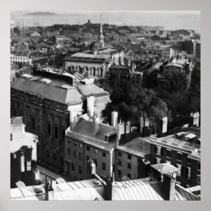 1859: A view of Boston looking south Poster