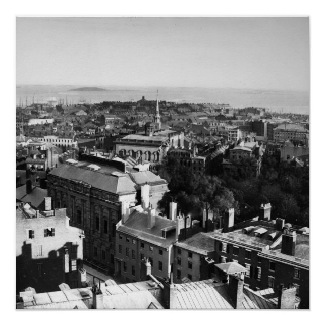 1859:  A view of Boston looking south Poster (Front)