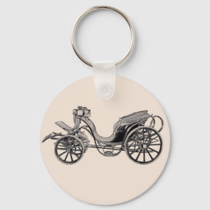 1860 Skeleton-Boot Victoria 2 Horses Key Ring