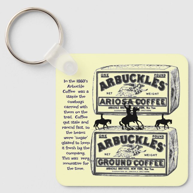 "1860's Arbuckles' coffee" Key Ring (Front)