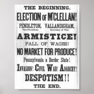 1864 Election Broadside Poster