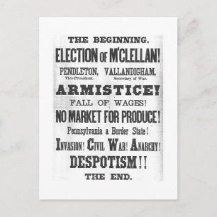 1864 Presidential Election Postcard