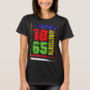 1865 african men women funny juneteenth day T-Shirt