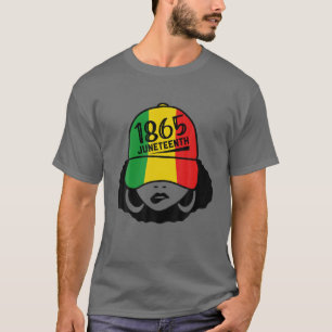 1865 Junenth Celebrate Black Girl American African T-Shirt