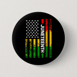 1865 Juneteenth Black History American Flag Africa 6 Cm Round Badge